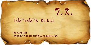 Török Kitti névjegykártya